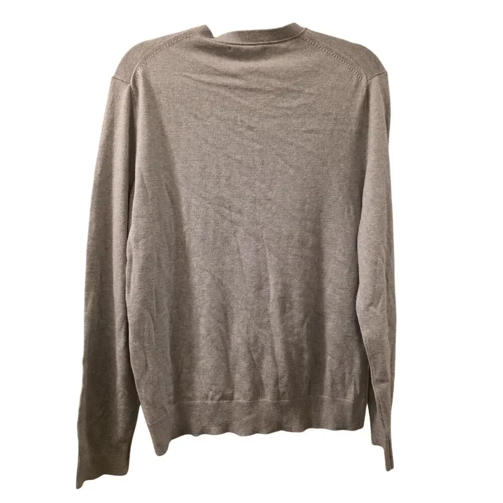 Banana Republic Luxury Blend Mens V Neck Sweater Silk Cashmere Blend M